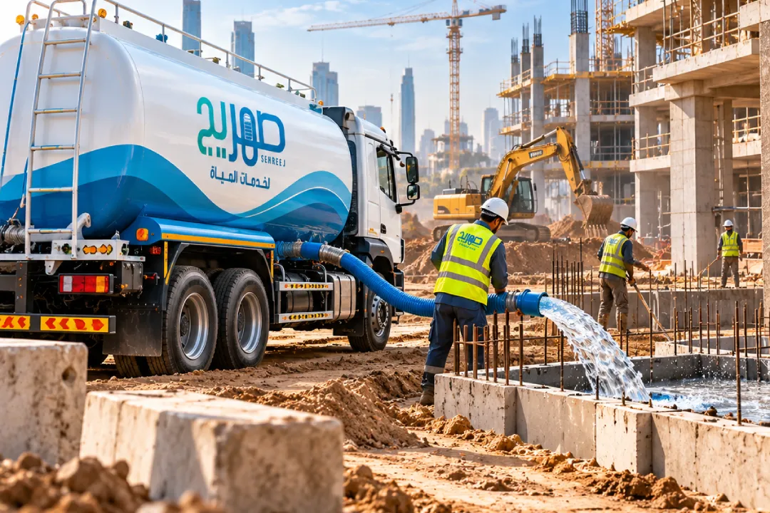 Construction site water supply in saudi Arabia